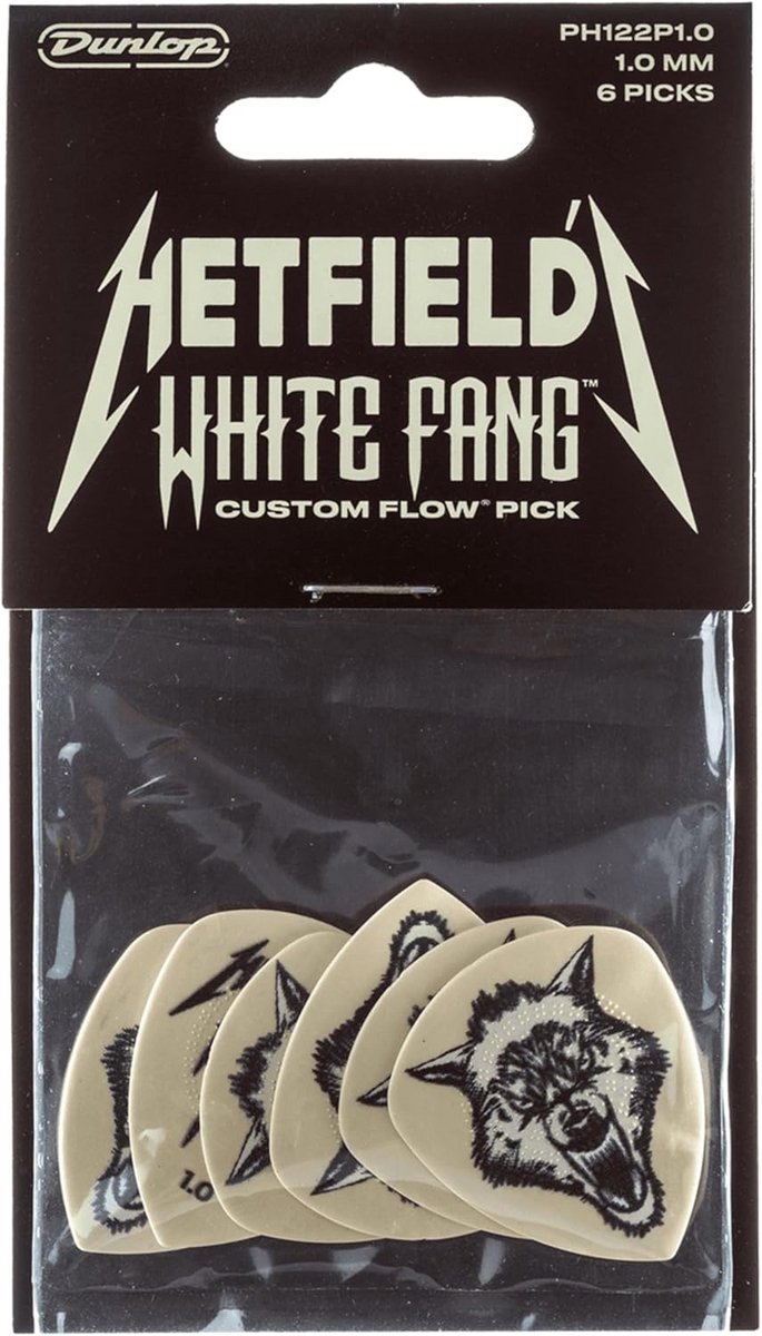 Gitaar Plectrums - Plectrum Set - Gitaar Spelen - Speciaal Flow Profiel - 1.0mm Dikte - Wit