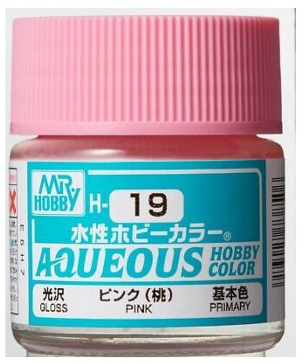 Gunze H-019 - Pink Glanzend - Mr. Hobby Aqueous Modelbouwverf 10ml
