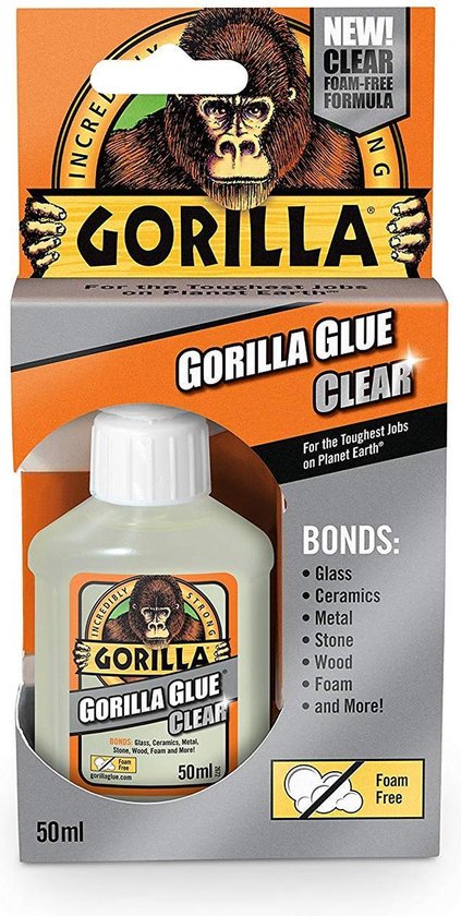 Vegetatie Bekritiseren huilen Gorilla Clear Glue kristal heldere transparante lijm hecht practisch elk  materiaal | bol.com