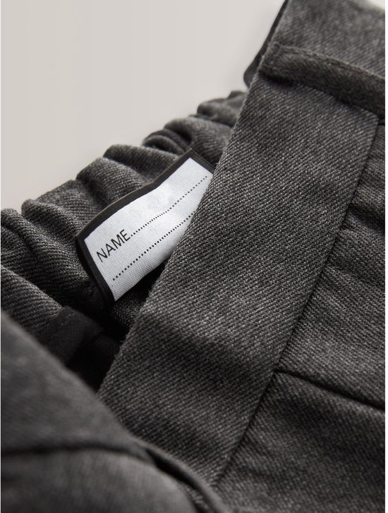 Next - Jongens - Reguliere schoolbroeken met elastische taille en rechte pijpen, 2 stuks - Grijs