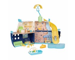 BLUEY - 3 in 1 Transformerend Cruiseschip Speelset - Incl. Bluey en Bingo speelfiguren - Uitklapbaar