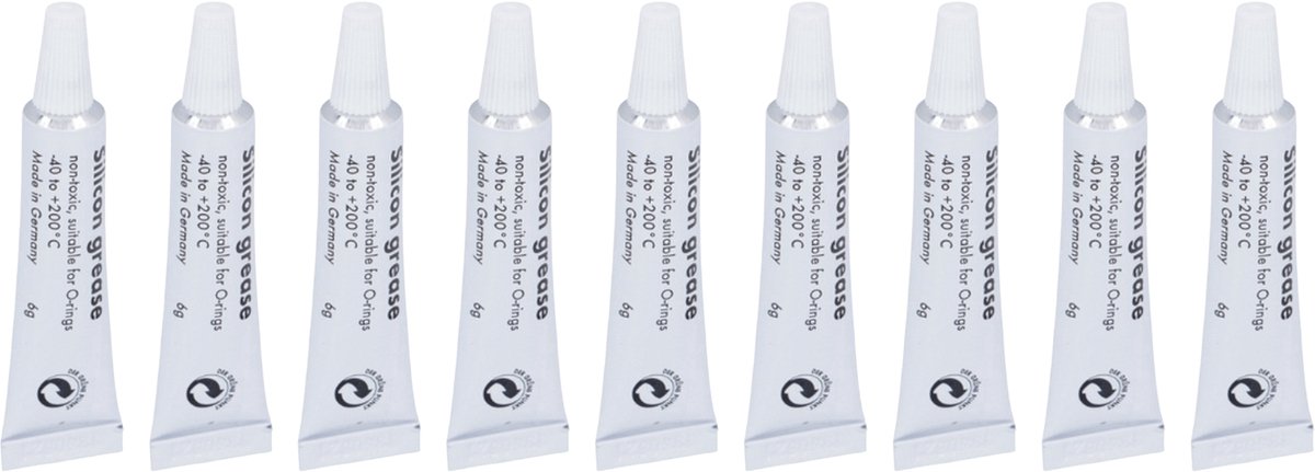 GREENVIDA - 9x Siliconenvet - smeermiddel zetgroep - geschikt voor oa. espresso apparaat - koffiezetapparaat Saeco, Philips, Bosch, Siemens, Miele - 9x tube a 6 gram - Vergelijkbaar met origineel HD5061 - 421946017941