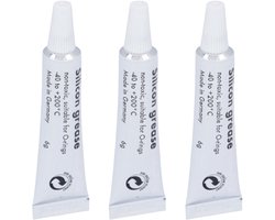 GREENVIDA - 3x Siliconenvet - smeermiddel zetgroep - geschikt voor oa. espresso apparaat - koffiezetapparaat Saeco, Philips, Bosch, Siemens, Miele - 3x tube a 6 gram - Vergelijkbaar met origineel HD5061 - 421946017941