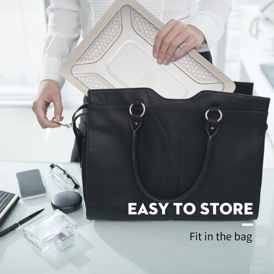 Turtle Shift Laptopcover Shield geschikt voor MacBook Air 13' inch - 2020 en 2018 - A2337 / A2179 / A1932 - Beige