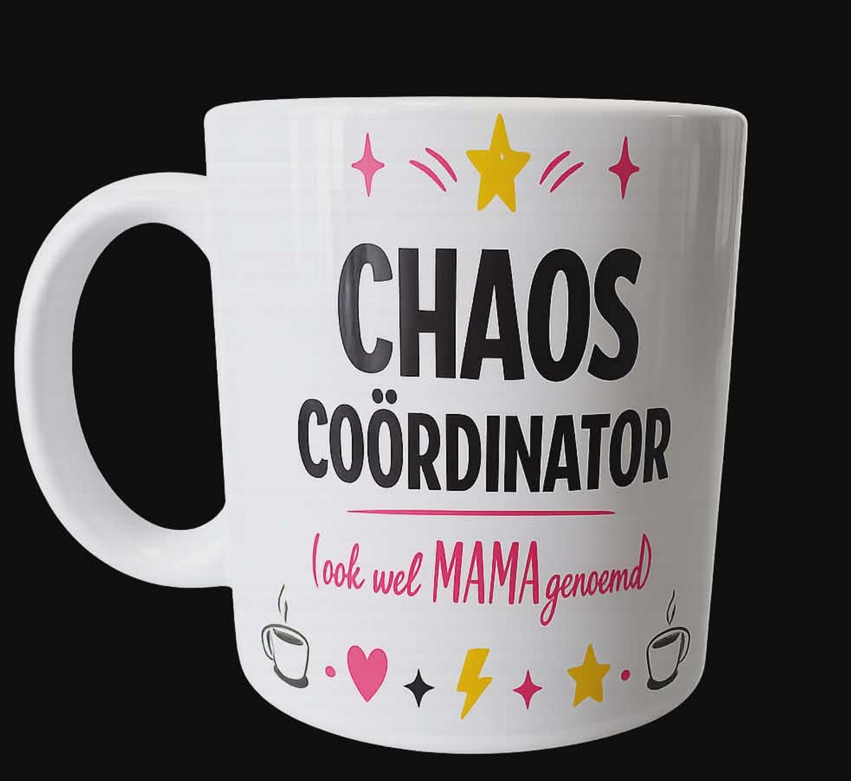 Cadeau voor moeder – Chaos Coördinator Mok (Ook wel mama genoemd) – Bedankje moederdag – Koffiemok 325 ml
