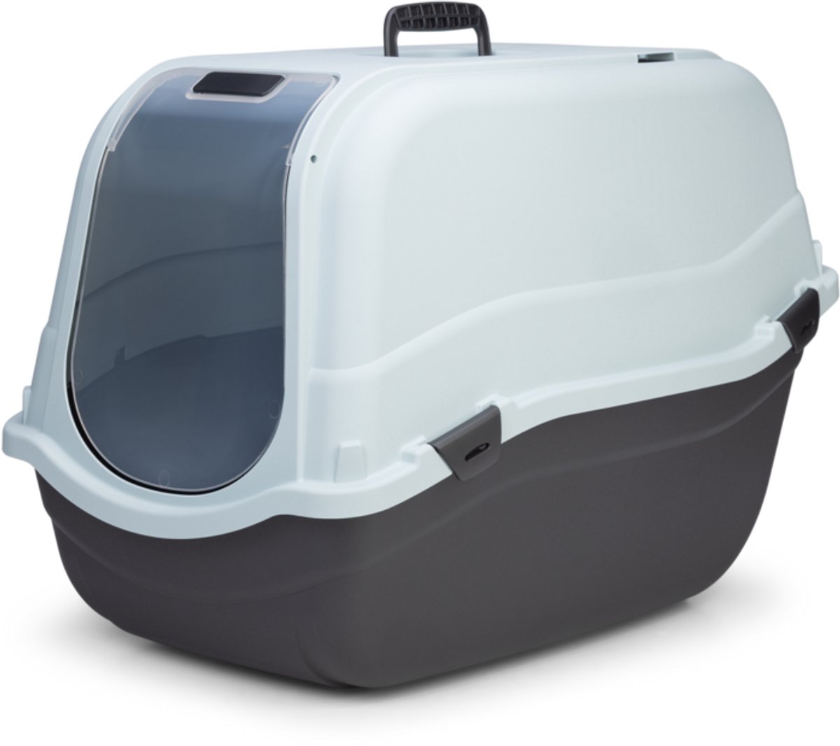 Beeztees Romeo Maxi Eco - Kattenbak - Lichtblauw/Zwart - 65x44x46cm