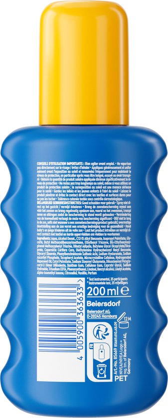 NIVEA SUN Protect & Hydrate Zonnebrand Spray - SPF 50 - Zonnespray - Hydrateert - Met Vitamine C - Duopack - 2x 200 ml