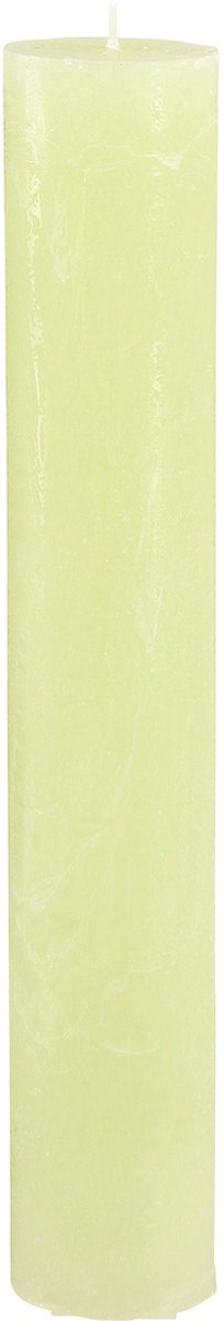 Viana Effen kaarsen limoengroen Conische kaarsen 50×300mm 4 stuks, 4 Stück Groente