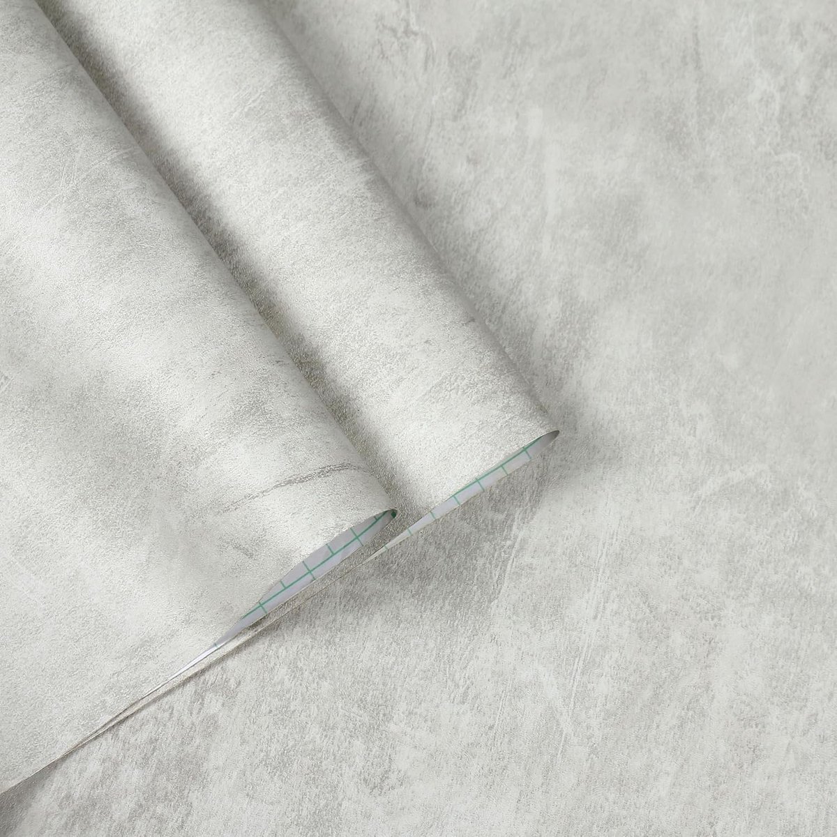 Zelfklevend Behang Betonlook Lichtgrijs - Plakbehang - Zelfklevende Folie voor Muur, Keuken en Meubels -40 x 300 cm