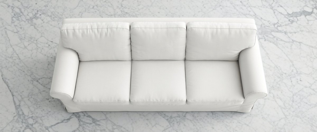 Luxe Comfort 3-Zits Bank – Premium Corduroy Woonkamer Bank met Binnenvering, 227 cm Breed, Extra Diepe Zitting, 400 KG Draagvermogen – Crèmewit Design Sofa met Armleuningen en Premium Schuimkussens - Casa Serena
