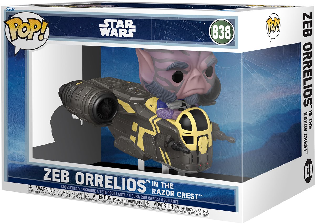 Star Wars Zeb Orrelios in the Razor Crest vinylfiguur 838 Unisex Funko Pop! - Neutraal - Standard