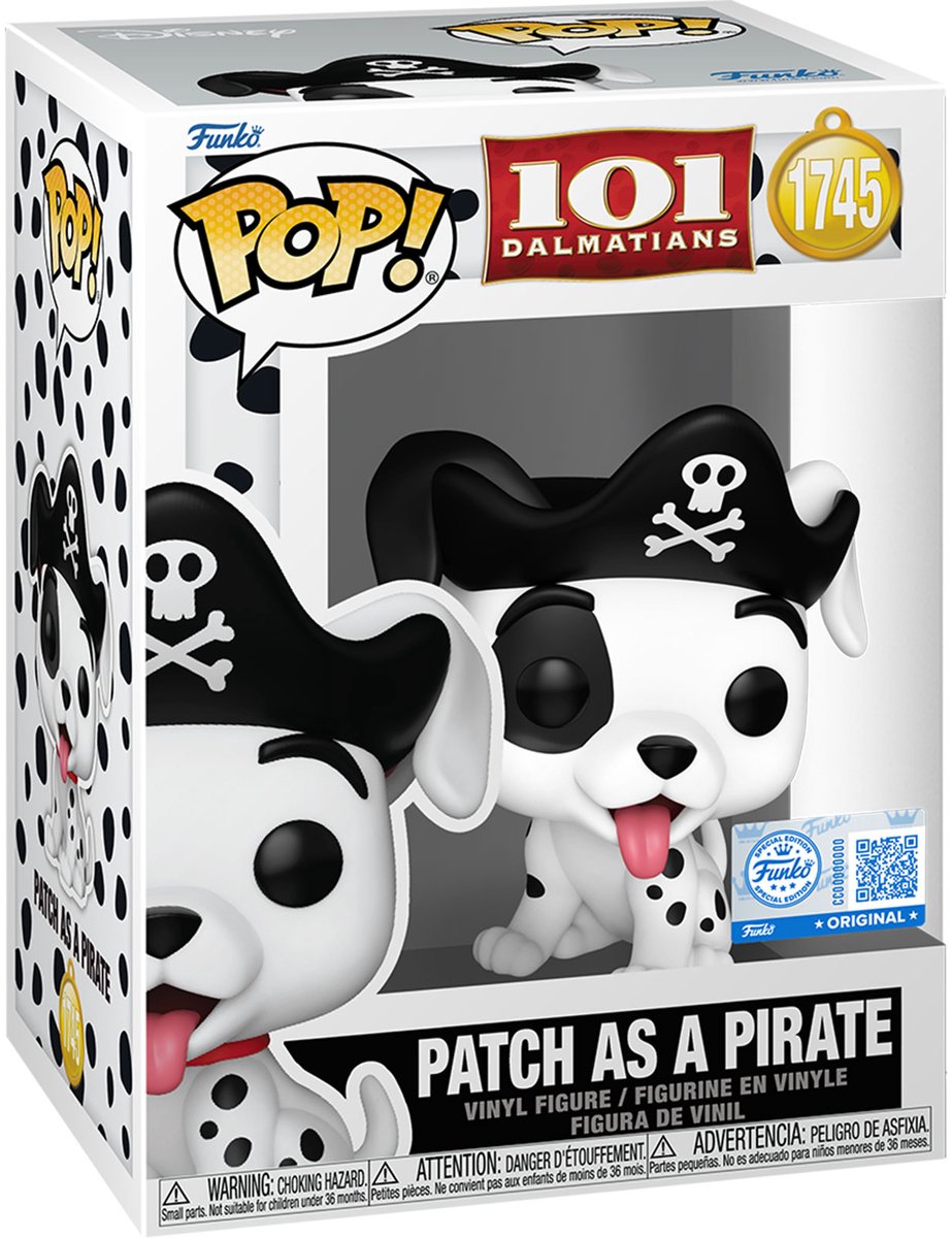 Funko Pop vinyl: 101 ds2- patch (pirate costume)