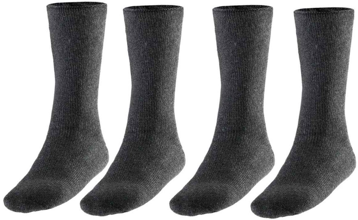 Heatkeeper Heren Thermo Sokken 4 paar Grijs