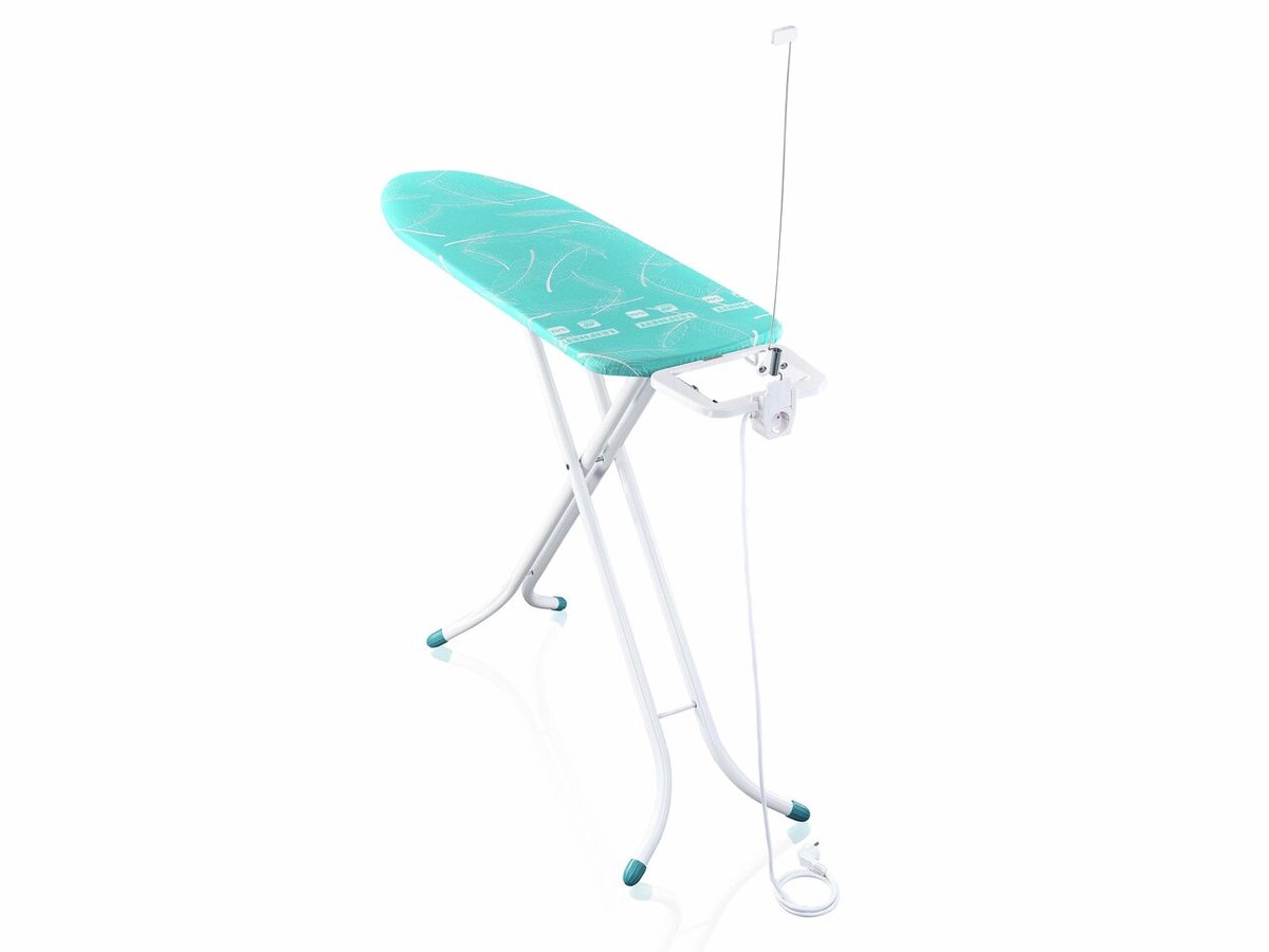 Leifheit strijkplank Air Board M - compact plus - 120x38 cm - turquoise