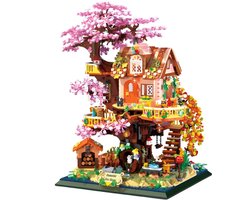 Zhe Gao 612010 Bonsai Boomhut Bloemen bouwset | Architecture icons creator modelbouw | educatief constructie speelgoed bouwpakketten voor volwassenen & kinderen | DIY botanical decoratie niet compatibel met lego | Bouwdoos met 3196 mini bouwstenen