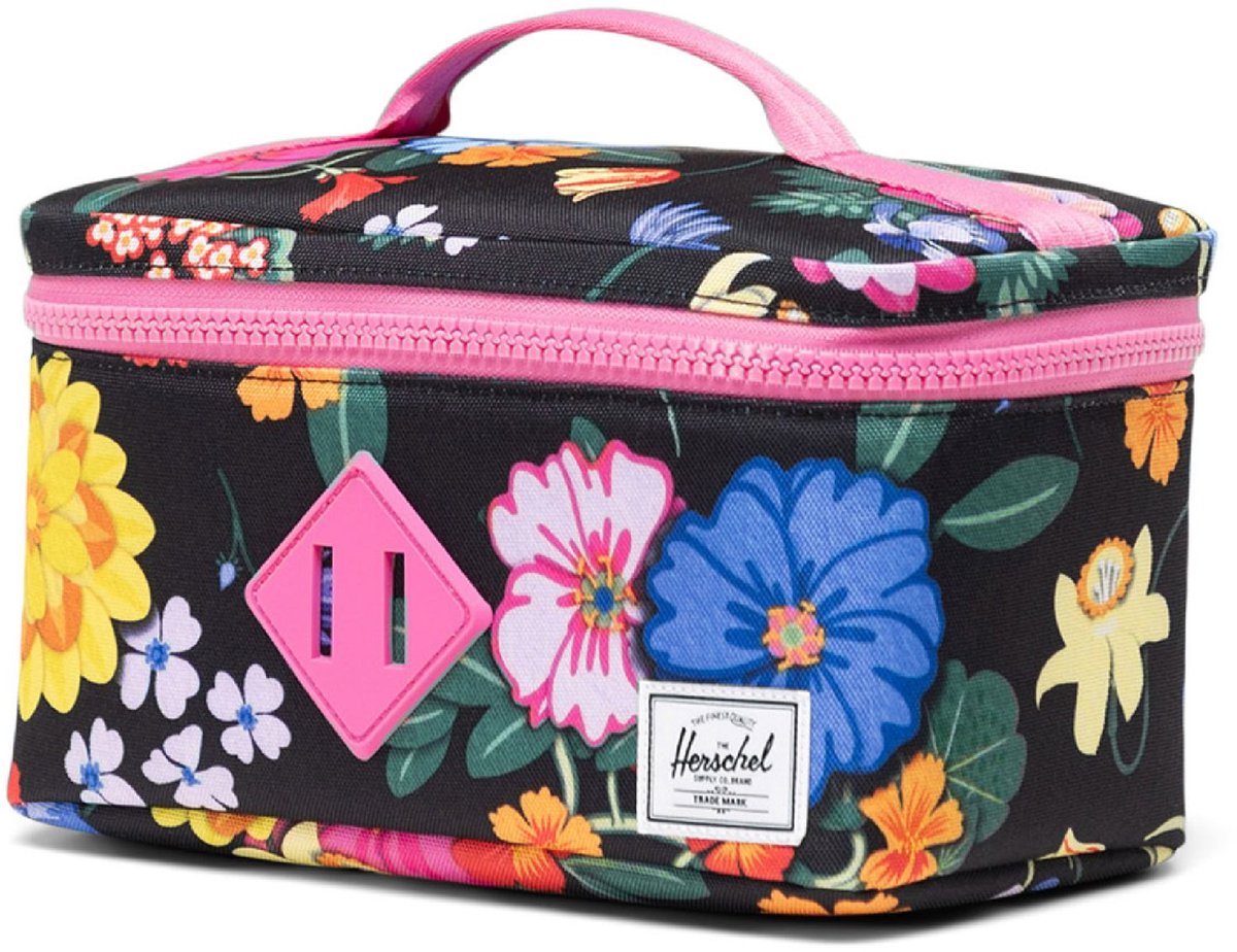 Herschel thermische zak Heritage Lunch Box Little Herschel Paper Garden zwart