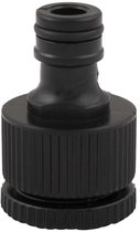 BLACK+DECKER Slangkoppeling met Reduceerstuk - ⌀13-19 MM - Lekvrije Koppeling - Zwart