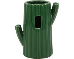 Waterfles Stand - Dieren Drinkbak - Knaagdier Verzorging - Cactus Vorm Design - 11.5 x 5 x 5 cm - Groen