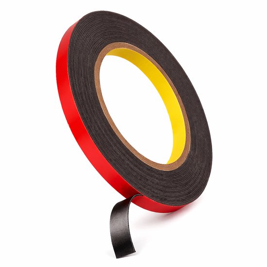 Ruban Double Face Extra Fort – Ruban de Montage en Mousse Acrylique – Pour Intérieur Automobile & Décoration – Étanche & Résistant à la Chaleur – 3m x 10mm x 1.1mm
