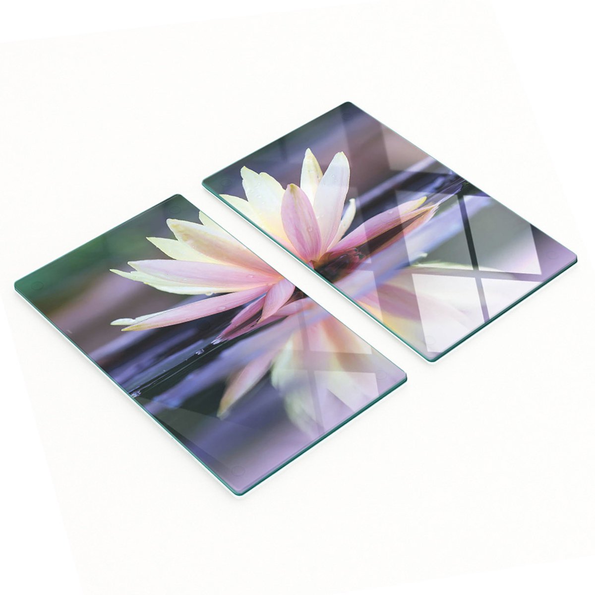 Multifunctionele decoratieve keukenplanken van gehard glas, Lotos, 2x30x52 cm