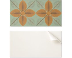 Set PVC-tegels met patroon voor de woonkamer: zelfklevende bladeren in een symmetrisch patroon, 6x60x30 cm