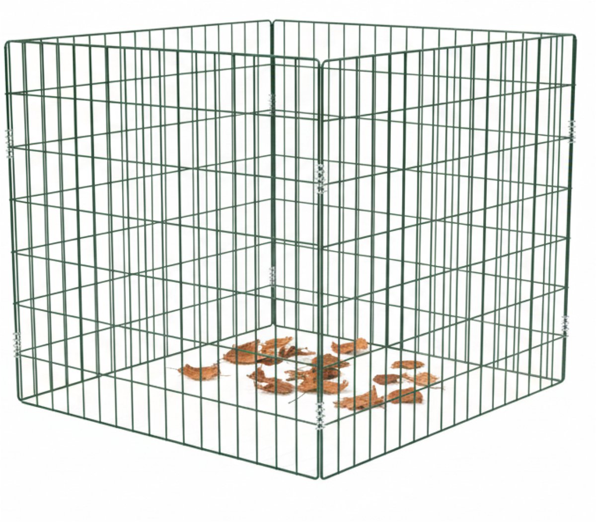 TRUTZHOLM - Tuin Compostbak - Draadcompostbak - 90 x 90 x 70 cm - Inhoud 448 Liter - Gepoedercoat Staal - Maaswijdte 10x4 cm - Zonder gereedschap - metalen
