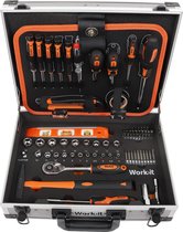 Boxer® 107-Delige gereedschapsset in koffer - XXL Toolbox - Gereedschapskoffer Gevuld - Gereedschapskist - Schroevendraaierset - Aluminium - Handgereedschap - Basisgereedschap - Cadeau voor mannen - Housewarming Cadeau
