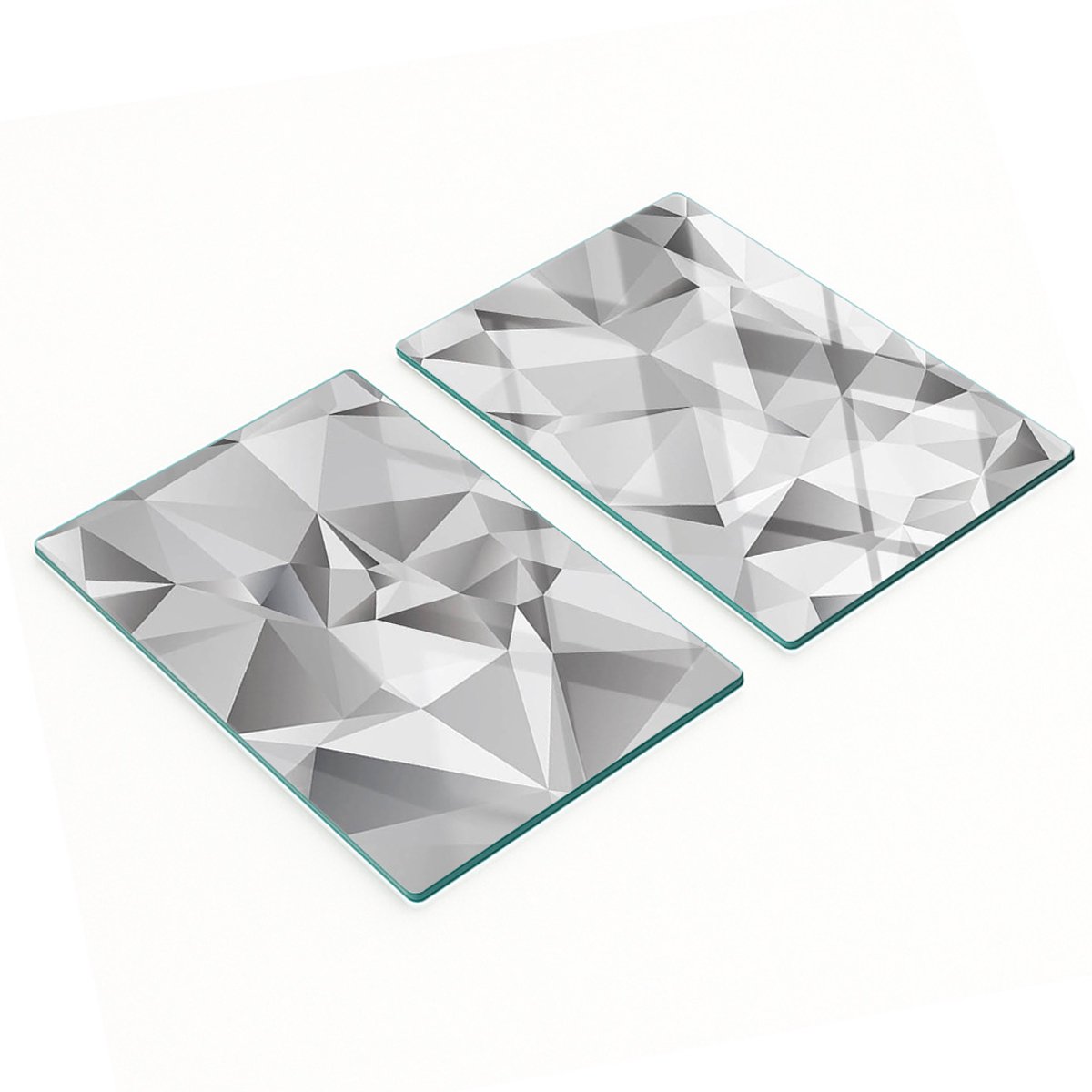 Multifunctionele decoratieve keukenplanken van gehard glas, 3D-formaat, 2x40x52 cm
