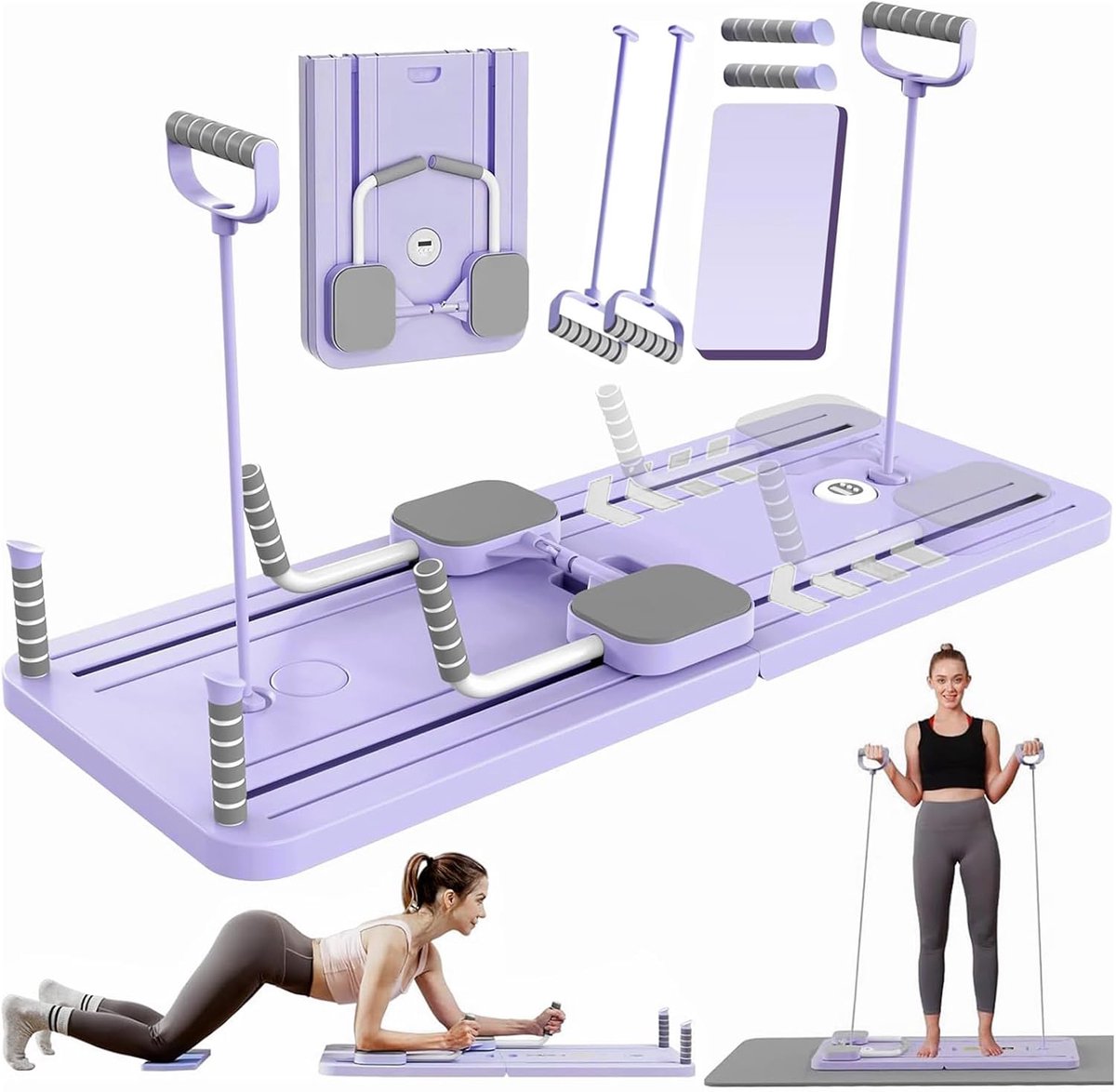 Pilates Board met Automatische Rebound – Multifunctionele Buikspier Trainer & Core Trainer – Fitness Apparaat voor Thuis Full Body Workout