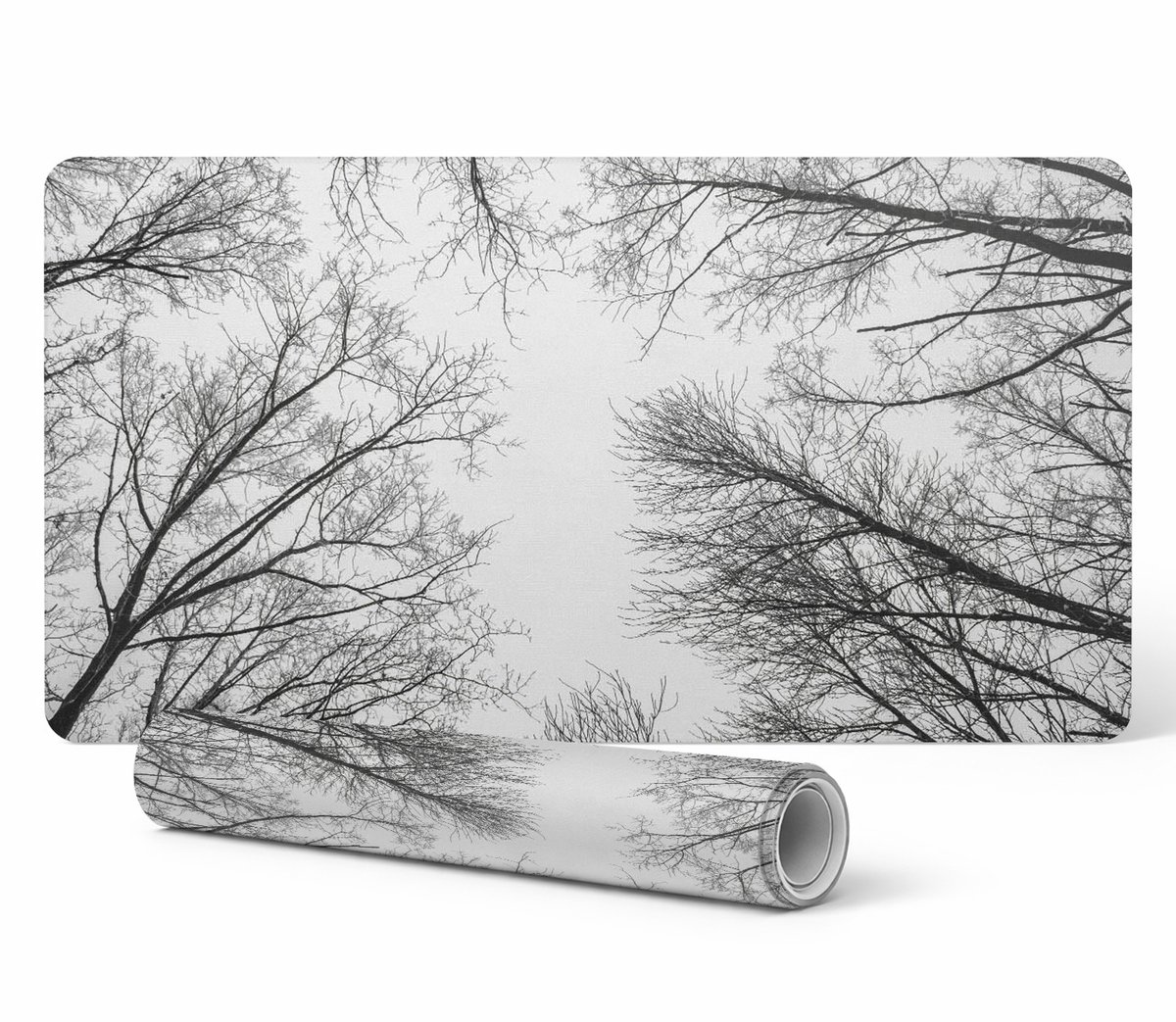 Antislip gamingmuismat met kale boomtakkenprint 120x60 cm