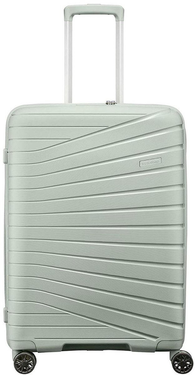 Travelbags The Vibe 4-wiel Trolley 65 cm - Uitbreidbaar 72/83 liter - 65.5x44.5x28.5 cm - groen