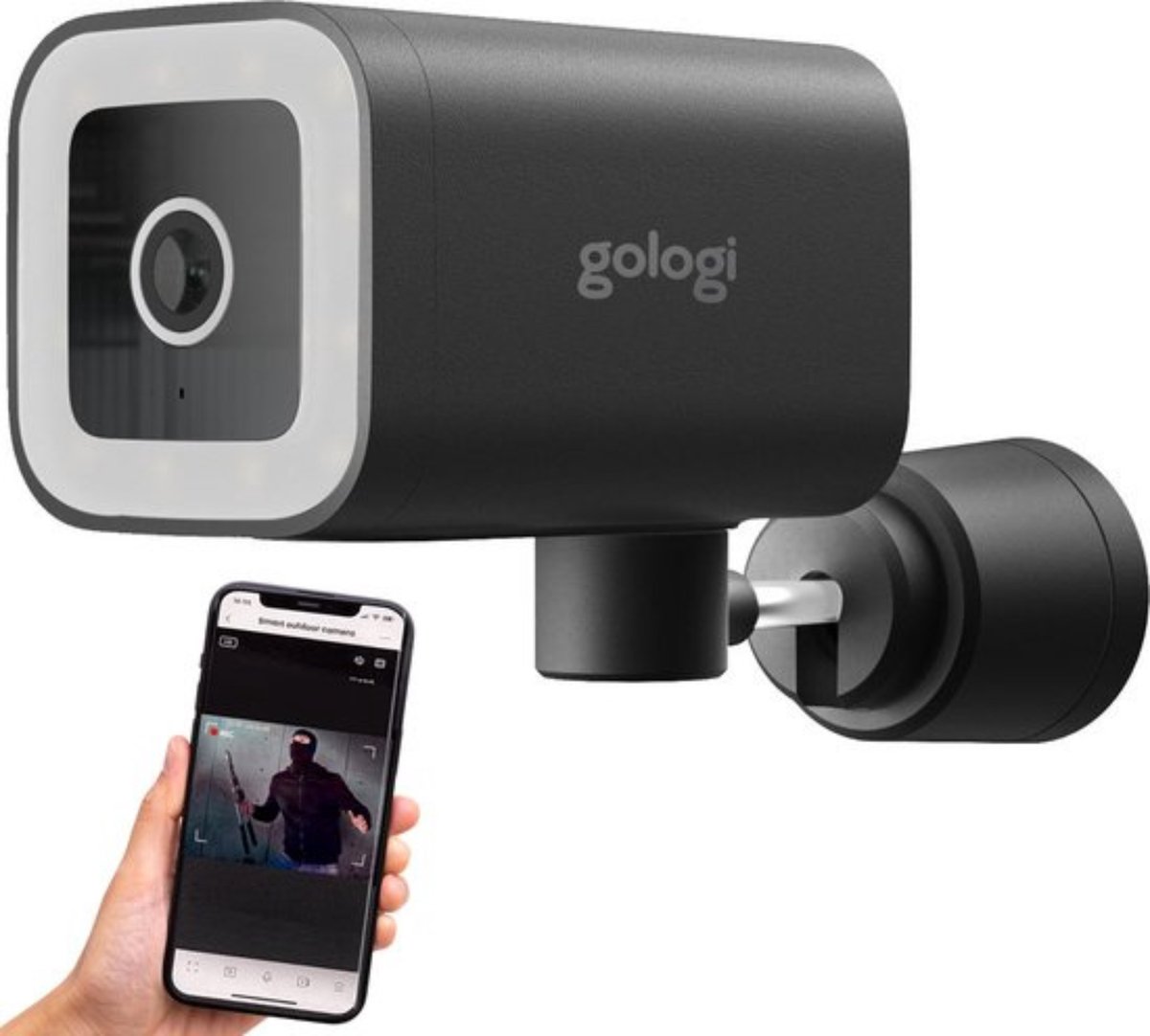 Gologi Outdoorcamera met Nachtzicht - 4MP Beveiligingscamera - Product - €24,95