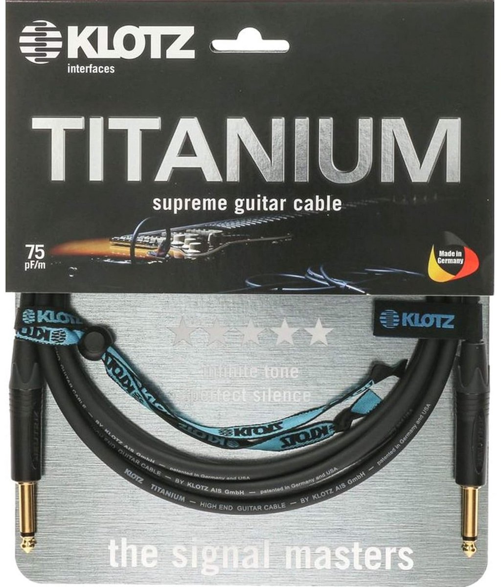 Instrumentenkabel - Muziek kabel - Live optredens - Vergulde contacten - 6 meter