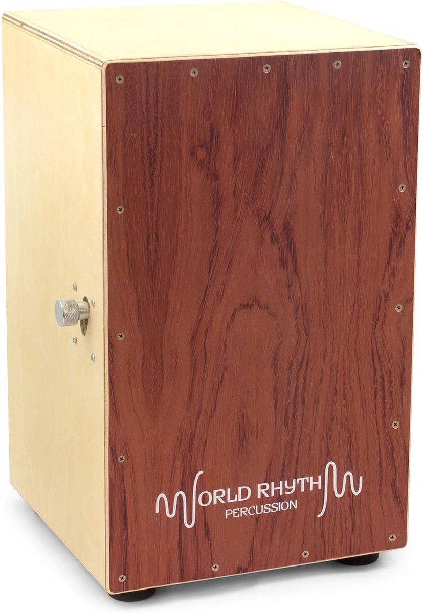 Cajon Drum - Perkussie Instrument - Muziek Maken - Verstelbare Snare - 49.5 cm Hoog - Bruin