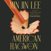 De omslag van het boek 'American Hagwon' toont een oranje potlood dat scherpe krullen achterlaat.