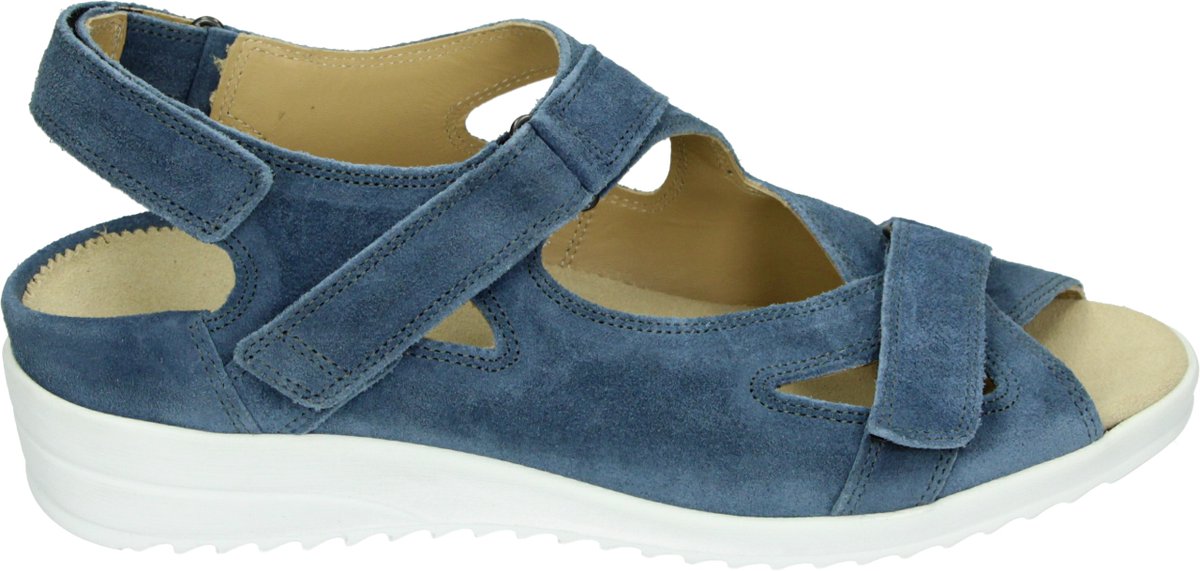 Durea 7419 G Platte sandalenDames Sandalen Blauw