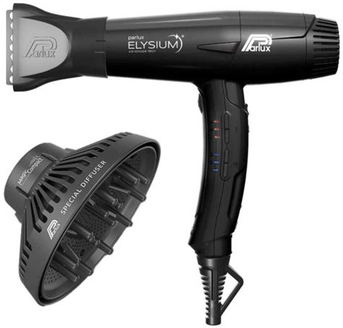 Parlux Föhn Elysium & Magic Sense Diffuser Black
