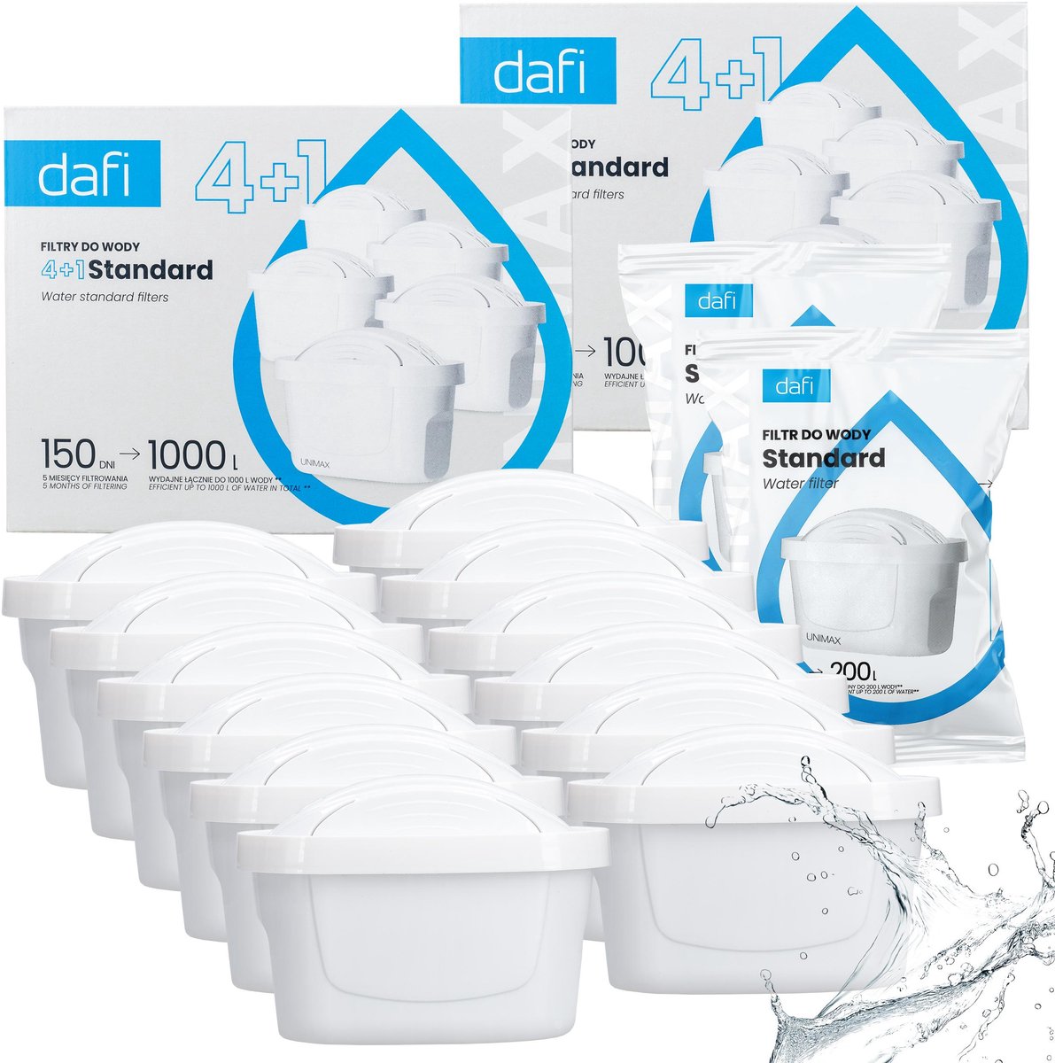 Dafi Unimax Waterfilter Cartridge – 12 Stuks – Waterfilterpatronen voor Kraanwater – Geschikt voor Dafi en Brita Waterfilterkan