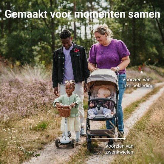 Novi Baby® Cloud Go Buggy - Donker Grijs - Inclusief transporttas van Novi Baby® — afbeelding 4