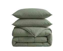 Sleeptime 2 in 1 Dekbed - Dekbed zonder Overtrek Inclusief Kussenslopen - 200x200 - Groen