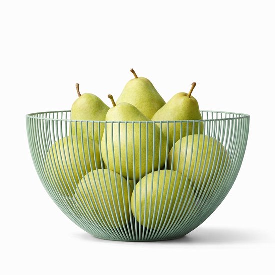 Fil Point-Virgule - Panier - Vert sauge - ø 25cm H 14cm