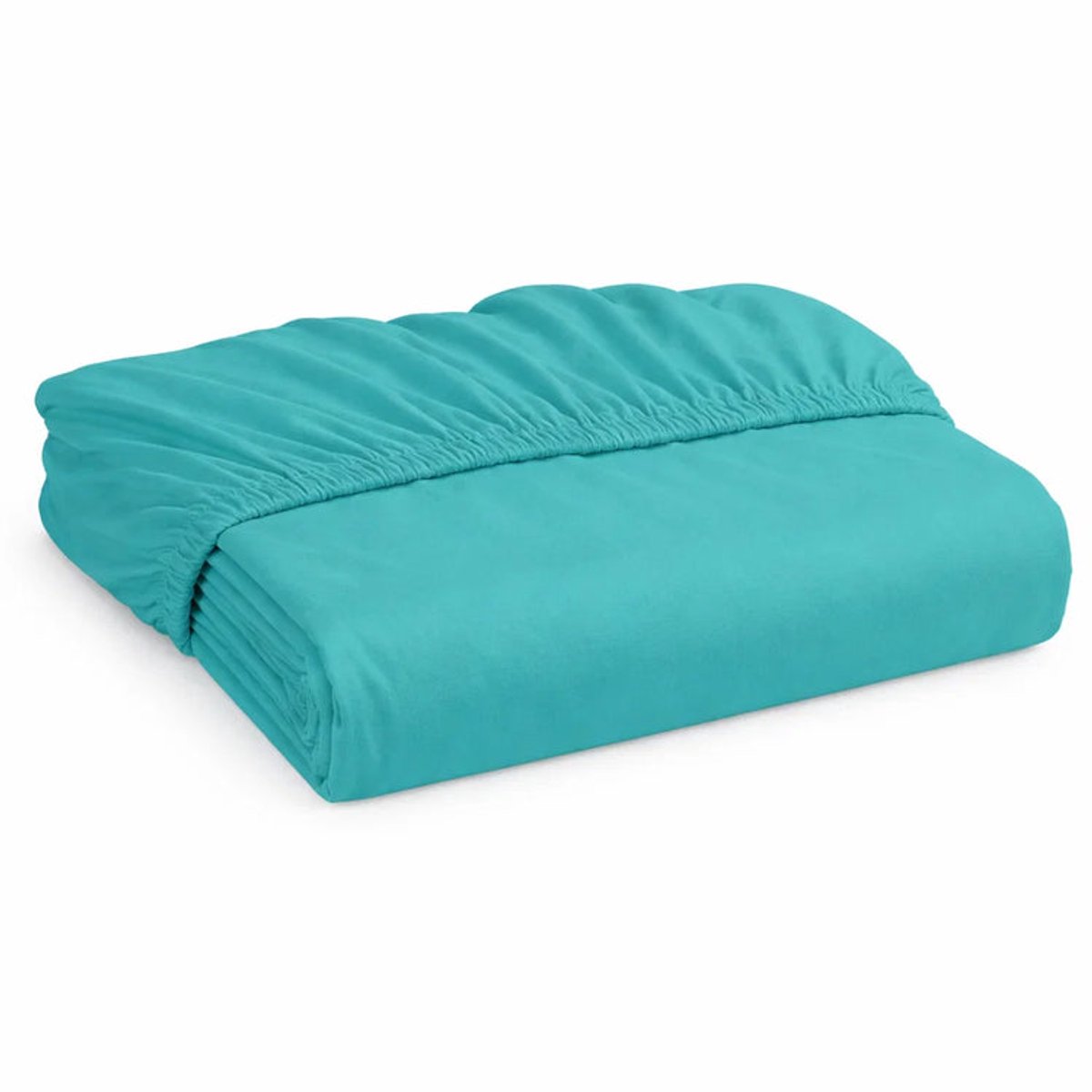 Decoware Hoeslaken - Jersey - Aqua - 200x220 cm - Geschikt voor matrassen tot 25 cm