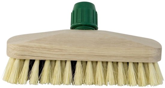 Luiwagen/schrobbezem met steel - hout - 24 cm van Sorbo — afbeelding 3