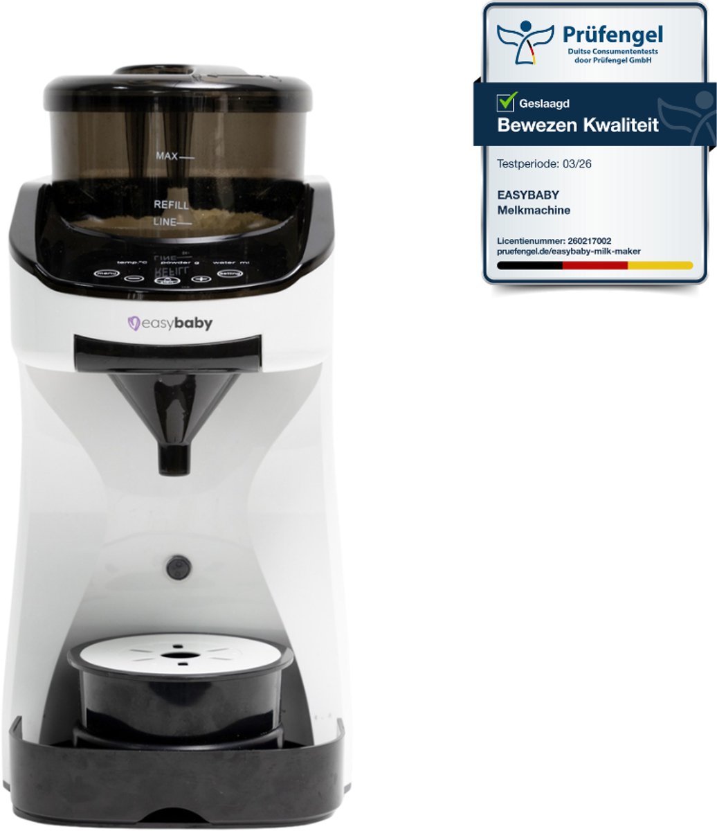 Bol.com Easybaby® Milk Maker - Flesvoeding Apparaat / Baby Melk Machine - Automatische Baby Fles Maker - Baby Senseo - Flessenwa... aanbieding
