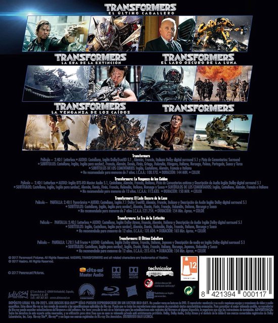 Film Collectie - Actie Films - Entertainment Thuis - Vijf Speelfilms - 50x50x28cm — afbeelding 2
