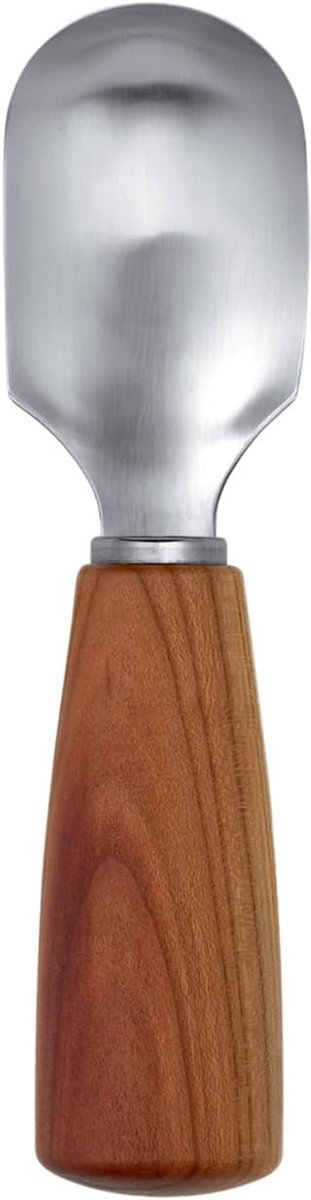 Fruitlepel - Lepel - Pompoen Uithollen - Geslepen Rand - Houtkleur