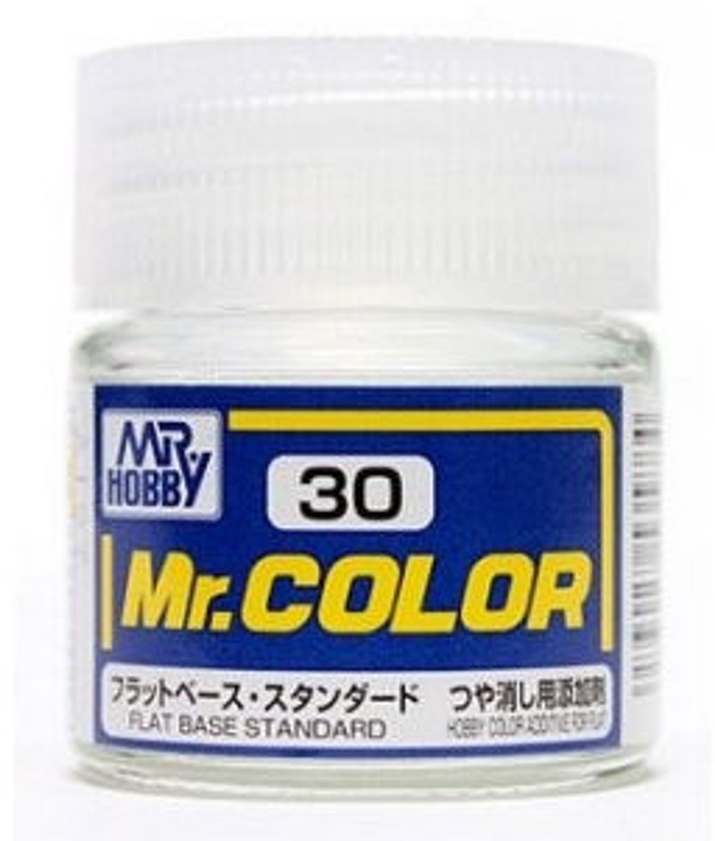 Gunze Mr. Hobby C-030 - Mr. Color 10 ml Flat Base - Lacquer Modelbouwverf