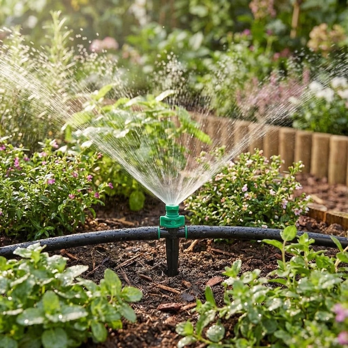 Microsproeier Set - Tuin Sproeiers - Gerichte Irrigatie - 180 Graden Dekking - 1-1.5 Meter - Groen