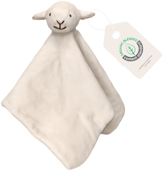 Cute since 1999 - Biologisch Knuffeldoekje - Konijn & Lammetje - Doudou - 2 stuks - 35 x 35 cm van Merkloos — afbeelding 2
