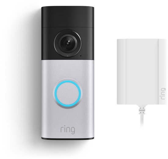 Ring Wired Doorbell Plus (2nd Gen) - Plug-in - Zilver - 2k video
